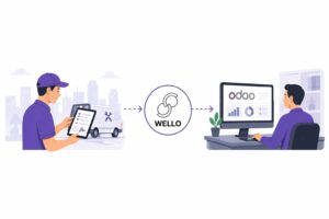 Field service tech workflow connection